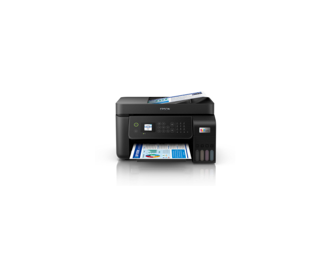 Epson L5290 МФУ А4 цветное: принтер/копир/сканер/факс, 33/15 стр./мин.(чб/цвет), ADF 30 стр., USB/LAN, в комплекте чернила 7 500/4 500 стр.(чб/цвет) - фото №1