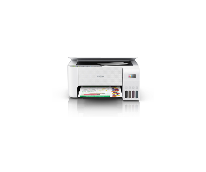 Epson EcoTank L3256 МФУ А4 цветное: принтер/копир/сканер, 33/15 стр./мин.(чб/цвет), крышка оригиналов, USB, WiFi, Wi-Fi Direct, в комплекте чернила 8 100/6 500 стр.(чб/цвет) - фото №1
