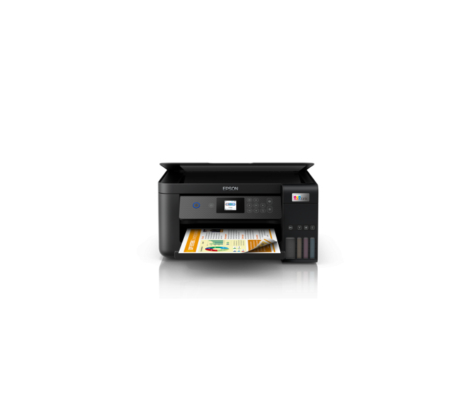 Epson L4260 МФУ А3 цветное: принтер/копир/сканер, 33/15 стр./мин.(чб/цвет), крышка оригиналов, USB, в комплекте чернила 6 500/5 200 стр.(чб/цвет) - фото №1