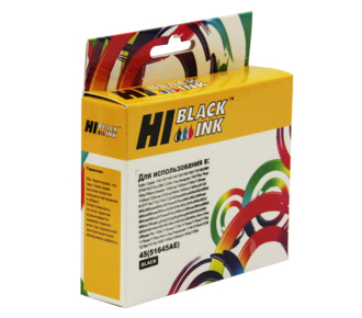 Hi-Black 51645AE Картридж №45 для HP DJ 850C/970C/1600C , BK - фото №1