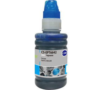CACTUS C13T66424A Чернила для Epson L100, голубые, 100ml - фото №1