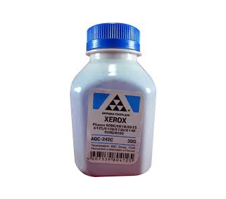 Тонер XEROX Phaser 6000/6010/6015/6125/6128/6130/6140/6500/6505 Cyan (фл. 30г) AQC-США фас.Россия - фото №1
