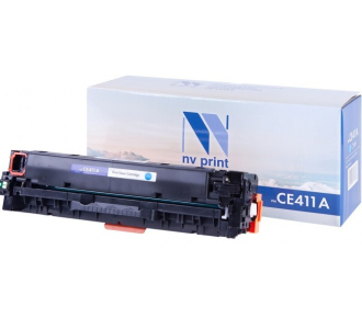 -/ Тонер-картридж NVP NV-CE411A Cyan для HP Color LaserJet 300 MFP M375nw/ 400 MFP M475dn/ 400 MFP M475dw/ 300 M351a/ 400 M451dn/ 400 M451dw/ 400 M451nw (2600k) - фото №1