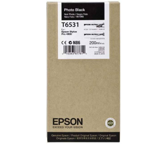 Картридж Epson Stylus Pro 4900 Ink Cartridge (200ml) : Photo Black - фото №1