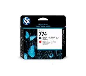 Печатающая головка HP 774 для HP DesignJet Z6810, черная матовая и хроматическая красная. Срок годности Июнь 2020 !! - фото №1