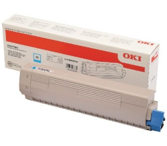 Тонер-картридж Oki C833/843 10K синий 46443115 - фото №1
