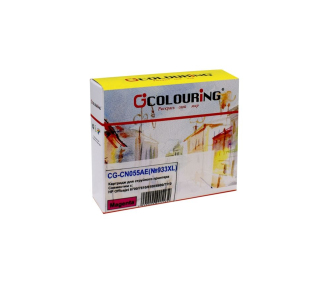 Струйный картридж CG-CN055AE (№933XL) для принтеров HP Officejet 6100/6600/6700/7110-WF/7510/7610/7612 с чернилами на водной основе Magenta 8,5 мл Colouring - фото №1