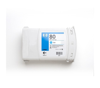 Картридж/ HP 80 350-ml Cyan Ink Cartridge - фото №1