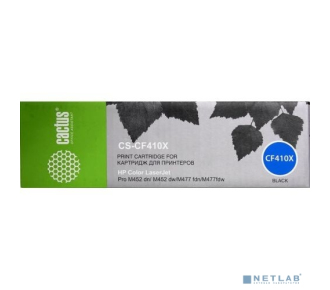 CACTUS CF410X Тонер Картридж CS-CF410X для HP LJ M452DW/DN/NW, M477FDW/M477FDN/M477FNW, черный, (6500 стр.) - фото №1