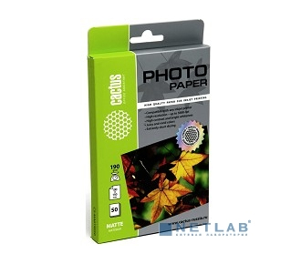 CACTUS CS-MA619050 Фотобумага Cactus CS-MA619050 матовая, 10x15, 190 г/м2, 50 листов - фото №1