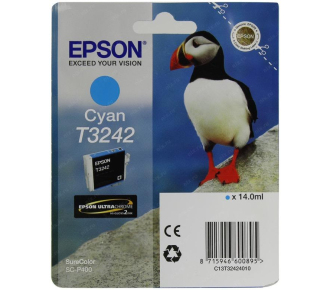 Картридж Epson T3242 Cyan - фото №1