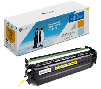 Cartridge G&G for HP CLJ M351/M375/M451/M475, with chip (2600стр.), желтый - фото №1