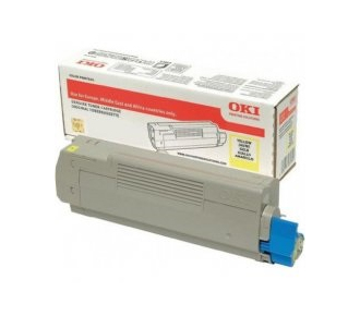 Тонер-картридж Oki C833/843 10K желтый 46443113 - фото №1