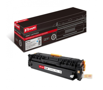 Картридж лазерный Комус 312A CF381A для HP голубой совместимый - фото №1