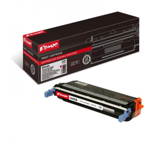 Картридж лазерный Комус 645A C9733A для HP пурпурный совместимый - фото №1