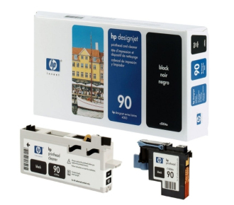 Печатающая головка HP 90 для DesignJet 4000/4020/4500/4520, чёрная - фото №1