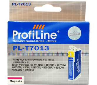 Картридж PL-T7013 для Epson Magenta пигмент ProfiLine - фото №1