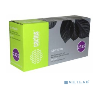 Тонер Картридж Cactus TN-2335 черный для Brother DCP L2500/L2520/L2540/L2560 (1200стр.) - фото №1