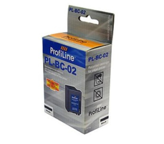 Струйный картридж PL-BC 02 для принтеров Canon BJ-5/10/20/100/200/230/BJC-200/210/240/250/255/1000/BX-200/FAX-B60/B70/B75/B190/B200/B220/MultiPASS-1000 с чернилами на водной основе Black  ProfiLine - фото №1