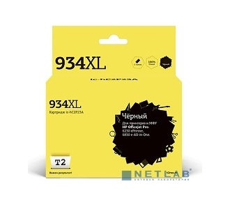 T2 C2P23AE Картридж (HC2P23A №934X) для  HP Officejet Pro 6230/6830, черный, С ЧИПОМ - фото №1