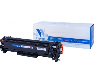 NVPrint CC533A/Cartridge 718 Картридж для HP Color LJ CM2320MFP/CP2025/Canon i-SENSYS MF-8330/8350, пурпурный, 2.8 К - фото №1