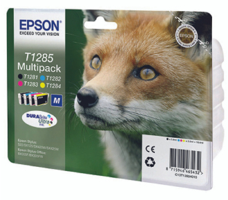 Набор картриджей EPSON T1285 для S22/SX125/SX425/BX305 (4 цвета) - фото №1