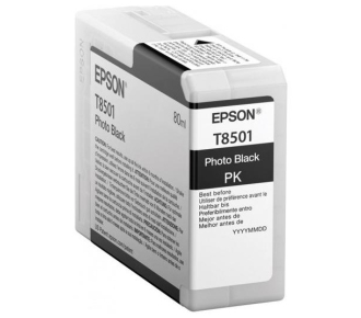 Картридж/ T850 SC-P800 PhotoBlack T850100 UltraChrome HD 80ml - фото №1