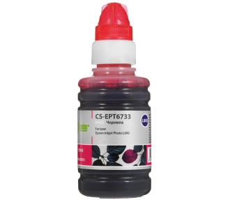 CACTUS C13T67334A Чернила CS-EPT6733 для Epson L800 , пурпурный, 100 мл - фото №1