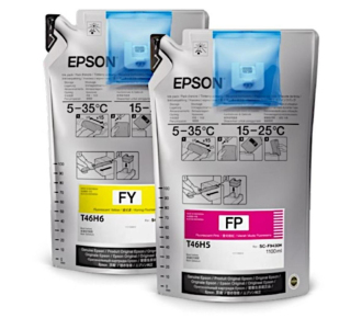 Картридж Epson UltraChrome DS Flourescent Yellow T46D640 (1Lx2) - фото №1