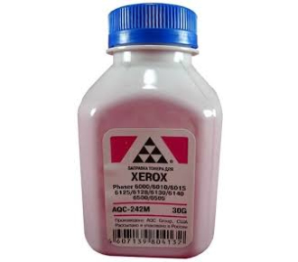 Тонер XEROX Phaser 6000/6010/6015/6125/6128/6130/6140/6500/6505 Magenta (фл. 30г) AQC-США фас.Россия - фото №1