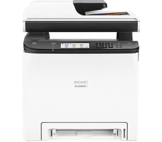 Ricoh M C240FW А4, Цветное лазерное МФУ, 24 стр/мин, факс, принтер, сканер, копир, Wi-Fi, дуплекс, сеть, картридж) (408430) замена C250FW