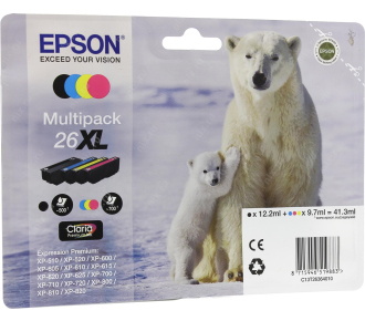 Набор картриджей EPSON 26XL повышенной емкости для XP-600/XP-700/XP-800