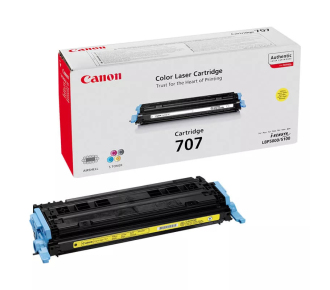 Тонер-картридж CANON 707Y к LBP 5000/5100 желтый оригинал