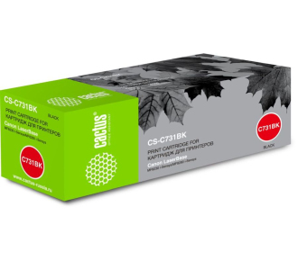 CACTUS Cartridge 731BK Тонер-картридж CS-C731BK черный для Canon LaserBase MF8230 i-Sensys/MF8280 i-Sensys (1600стр.)