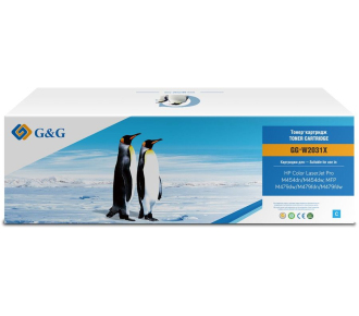 Cartridge G&G for HP CLJ M454/M479, with chip (6 000стр.), голубой