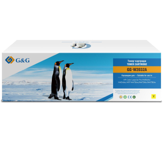 Cartridge G&G for HP CLJ M454/M479, with chip (2100стр.), желтый