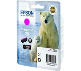 EPSON C13T26334010/4012 Картридж для Epson XP-600, XP-605, XP-700, XP-800, Пурпурный. 26XL MA (cons ink)