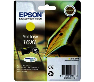 Картридж EPSON 16XL желтый повышенной емкости для WF-2010/WF-2510/WF-2540