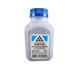 Тонер SAMSUNG CLP 300/315/320/325/360/415/500/510/600/610/660/CLX3300/3305 Cyan (фл. 45г) AQC-США фас.Россия