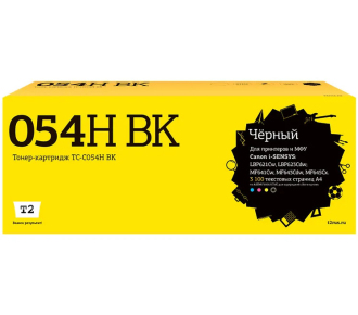 T2 Cartridge 054HBK Картридж (TC-C054H BK) для Canon i-Sensys LBP621Cw/LBP623Cdw/MF641Cw/MF643Cdw/MF645Cx (3100 стр.) черный, с чипом