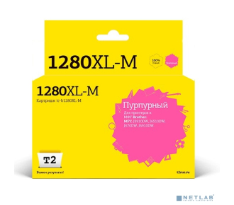 T2 LC-1280XLM Картридж (IC-B1280XL-M) струйный для Brother MFC-J5910DW/J6510DW/J6710DW/J6910DW, пурпурный