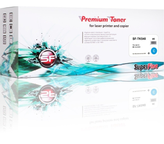 Картридж лазерный совместимый Kyocera TK-540C голубой 4K SuperFine