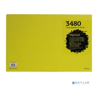T2 TN-3480 Тонер-картридж для Brother HL-L5000/5100/5200/6200/6300/6400/DCP-L5500/5600/6600/MFC-L5700/6700/6800/6900 (8000 стр.) черный