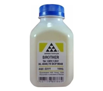Тонер Brother TN 130Y/135Y HL 4040/50/70/DCP 9040 Yellow (фл. 100г) AQC-США фас.Россия