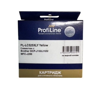 Струйный картридж LC525XLY с чернилами Yellow ProfiLine