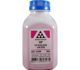 Тонер для картриджей CC533A/CE413A Magenta (фл. 80г) AQC-США фас.Россия